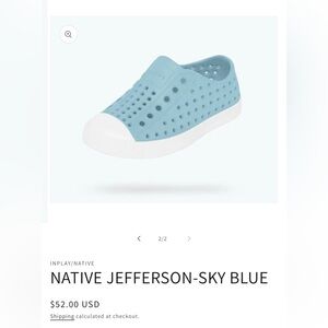 Native Jefferson Kids shoes